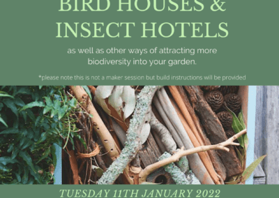 Bird Houses & Insect Hotels Tuesday 11th January 2022