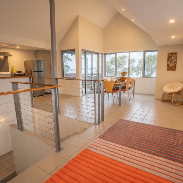 The dining area and view of Lockyer Apartment